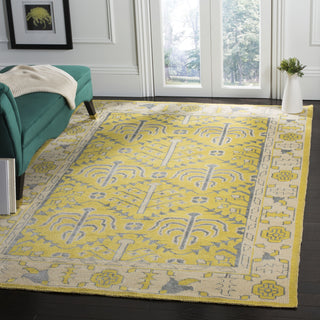 Safavieh Stone Wash STW213 Yellow Area Rug Room Scene