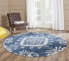 Safavieh Stone Wash STW235 Indigo Area Rug Room Scene