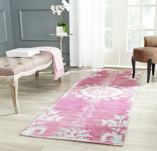 Safavieh Stone Wash STW235 Fuchsia Area Rug Room Scene