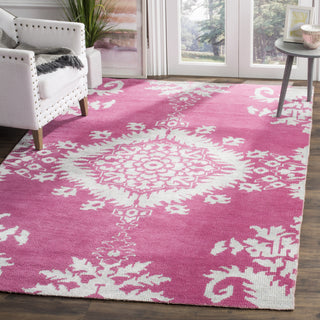 Safavieh Stone Wash STW235 Fuchsia Area Rug Room Scene