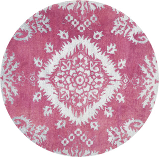 Safavieh Stone Wash STW235 Fuchsia Area Rug 6' Round