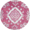 Safavieh Stone Wash STW235 Fuchsia Area Rug Round