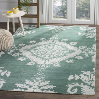 Safavieh Stone Wash STW235 Emerald Area Rug Room Scene