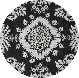 Safavieh Stone Wash STW235 Charcoal Area Rug 6' Round