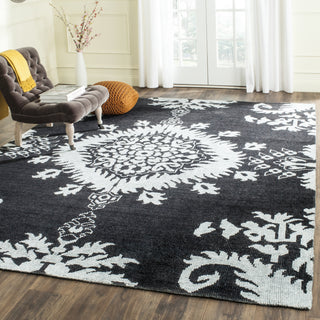 Safavieh Stone Wash STW235 Charcoal Area Rug Room Scene