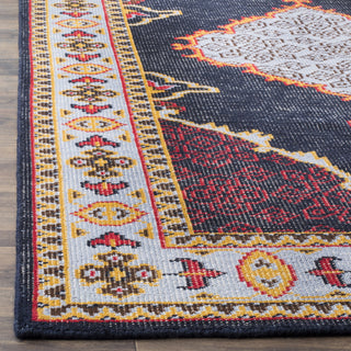 Safavieh Stone Wash STW820 Blue/Multi Area Rug Detail