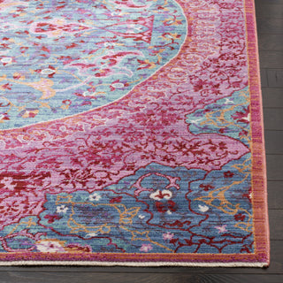 Safavieh Sutton SUT401B Turquoise/Fuchsia Area Rug 