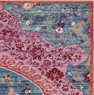 Safavieh Sutton SUT401B Turquoise/Fuchsia Area Rug 