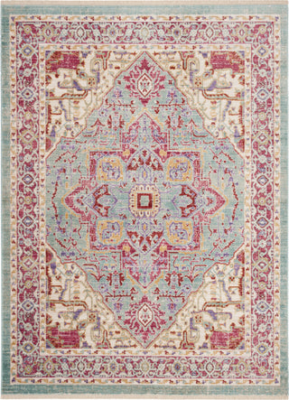 Safavieh Sutton SUT406J Aqua/Multi Area Rug main image