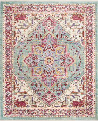 Safavieh Sutton SUT406J Aqua/Multi Area Rug 