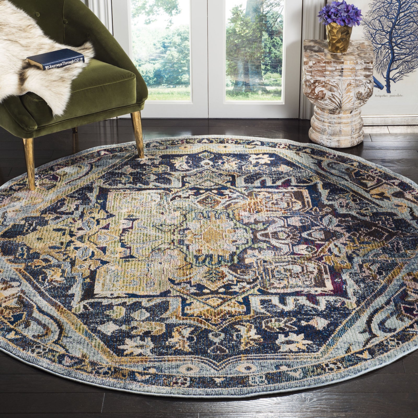 Safavieh Savannah SVH632J Navy/Creme Area Rug – Incredible Rugs and Decor