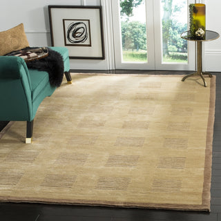 Safavieh Tibetan TB106 Camel/Brown Area Rug Room Scene Feature