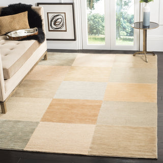 Safavieh Tibetan TB110 Tan/Beige Area Rug Room Scene Feature