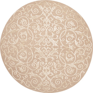 Safavieh Tibetan TB417 Beige Area Rug Round