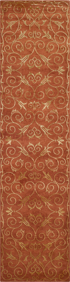 Safavieh Tibetan TB417 Rust/Gold Area Rug 