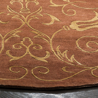 Safavieh Tibetan TB417 Rust/Gold Area Rug Detail