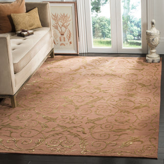 Safavieh Tibetan TB417 Rust Area Rug Room Scene Feature