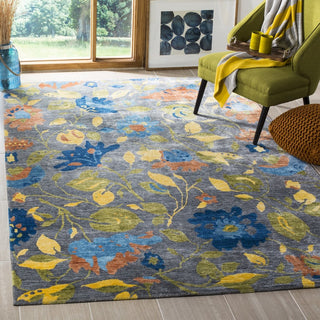 Safavieh Tibetan TB839 Blue/Multi Area Rug Room Scene Feature