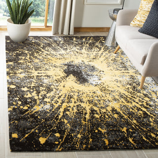 Safavieh Tibetan TB927 Gold/Black Area Rug Room Scene Feature