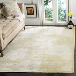 Safavieh Tibetan TB956 Creme/Yellow Area Rug Room Scene Feature