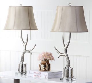 Safavieh Adele Antler 16-Inch H Table Lamp Silver Mirror 