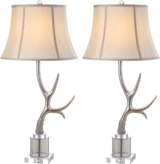 Safavieh Adele Antler 16-Inch H Table Lamp Silver Mirror 