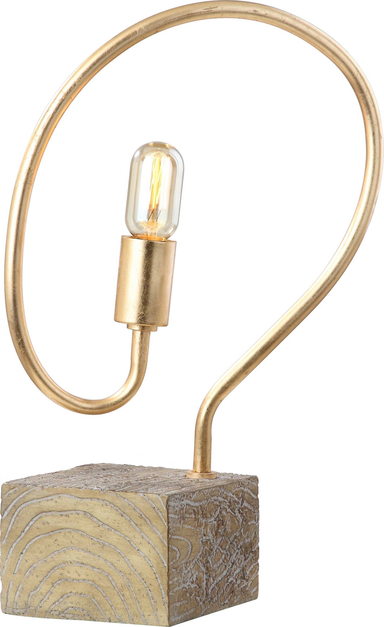 Safavieh Tori 1925-Inch H Table Lamp Gold/Natural Mirror main image