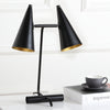 Safavieh Ambra 195-Inch H Table Lamp Black Mirror 
