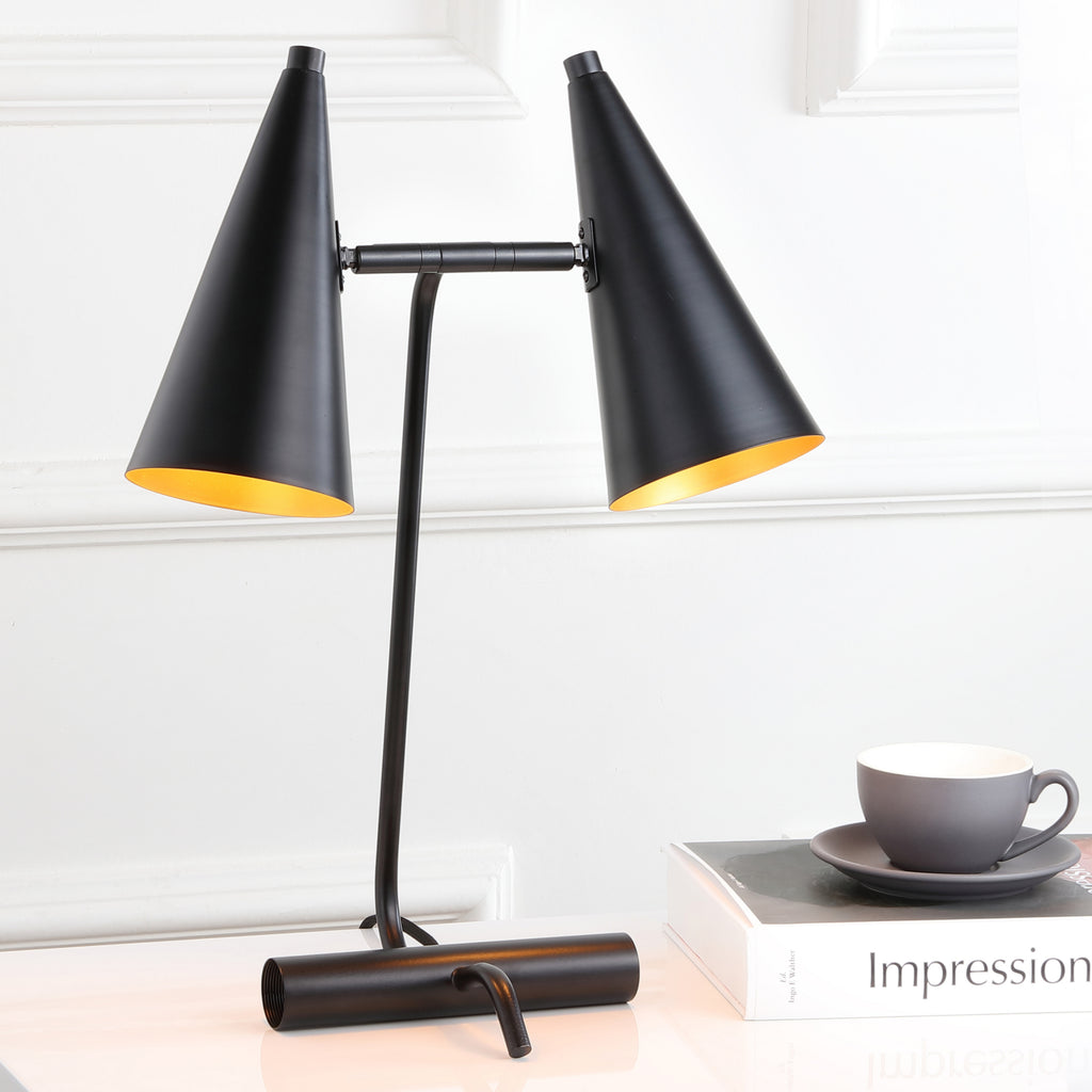 Safavieh Ambra 195-Inch H Table Lamp Black  Feature