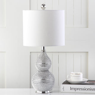 Safavieh Clarabel Chrome Table Lamp Silver 