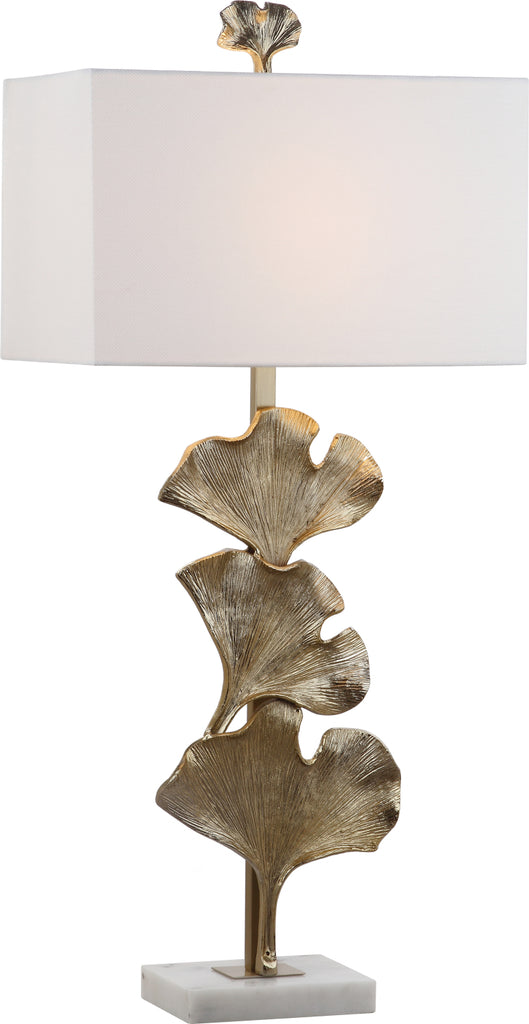 Safavieh Tala Ginkgo Leaf Table Lamp Antique Gold Mirror main image