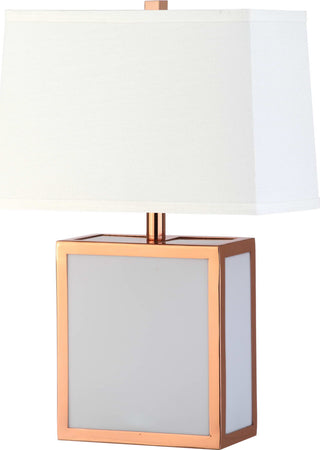 Safavieh Sayer Table Lamp Copper/White Mirror 