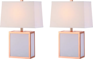 Safavieh Sayer Table Lamp Copper/White Mirror 