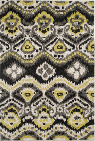 Safavieh Tibetan Shag TBS553A Black/Green Area Rug main image