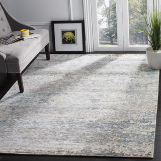 Safavieh Tiffany TFN211 Silver/Blue Area Rug Room Scene Feature