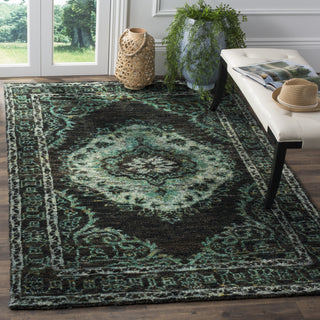 Safavieh Tangier TGR602 Chocolate/Aqua Area Rug Room Scene