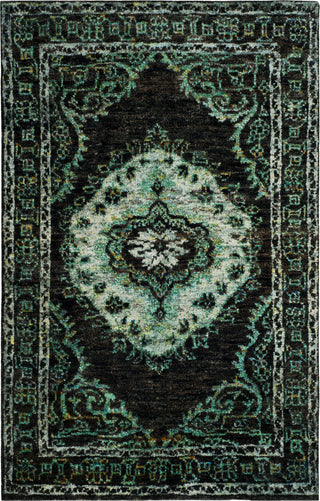 Safavieh Tangier TGR602 Chocolate/Aqua Area Rug 5' X 8'