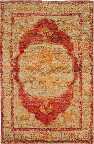 Safavieh Tangier TGR603 Red Orange/Beige Area Rug 5' X 8'