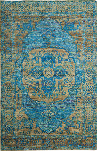 Safavieh Tangier TGR603 Teal/Beige Area Rug 5' X 8'