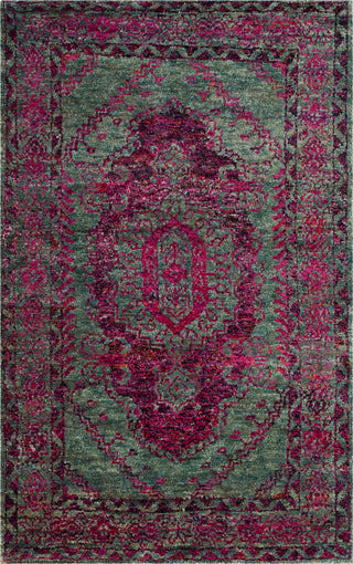 Safavieh Tangier TGR605 Slate Blue/Fuchsia Area Rug 5' X 8'