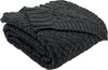 Safavieh Affinity Knit Textures and Weaves Dark Grey Throw 