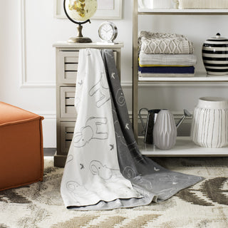 Safavieh Ella Knit Textures and Weaves Light Grey/Ivory Throw main image