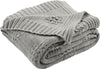 Safavieh Cozy Knit Textures and Weaves Medium Grey/Light Grey Throw 