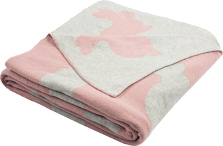 Safavieh Bunny Hop Knit Textures and Weaves Blossom/Vanilla Grey Throw 