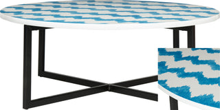 Safavieh Cheyenne Coffee Table Blue and White Furniture 