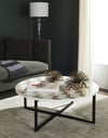 Safavieh Cheyenne Coffee Table Warm Grey and White Furniture  Feature