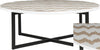 Safavieh Cheyenne Coffee Table Warm Grey and White Furniture 