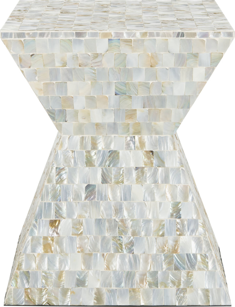 Safavieh Aquamarine Square Mosaic Stool Multi Blue Furniture main image