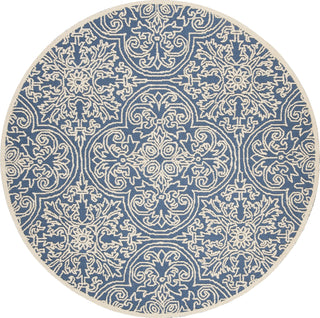 Safavieh Trace 101 Blue/Ivory Area Rug Round