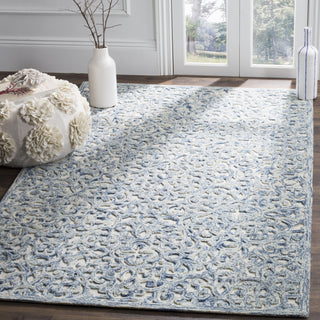 Safavieh Trace 103 Blue/Ivory Area Rug Room Scene Feature